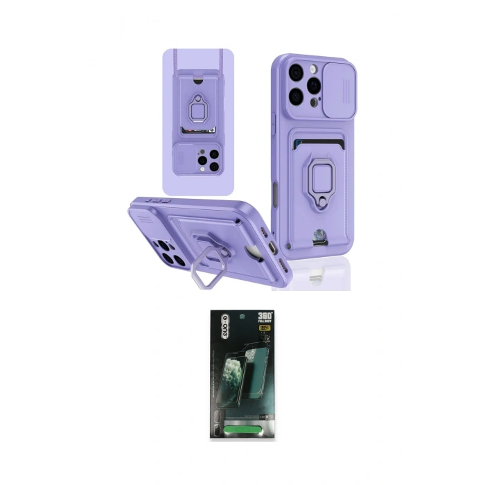 MARSİLYAN™- iPhone 16 Pro Kılıf Vadi Form Prime - Siyah 360 Mat Full Body Arka Koruyucu