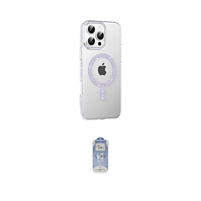 MARSİLYAN™- iPhone 16 Pro Kılıf Yörünge Koleksiyonu - Siyah Joko Magic 5D Cam