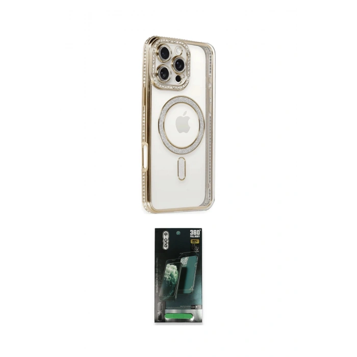 MARSİLYAN™- iPhone 16 Pro Kılıf Zirve Doku Prime - Siyah 360 Mat Full Body Arka Koruyucu