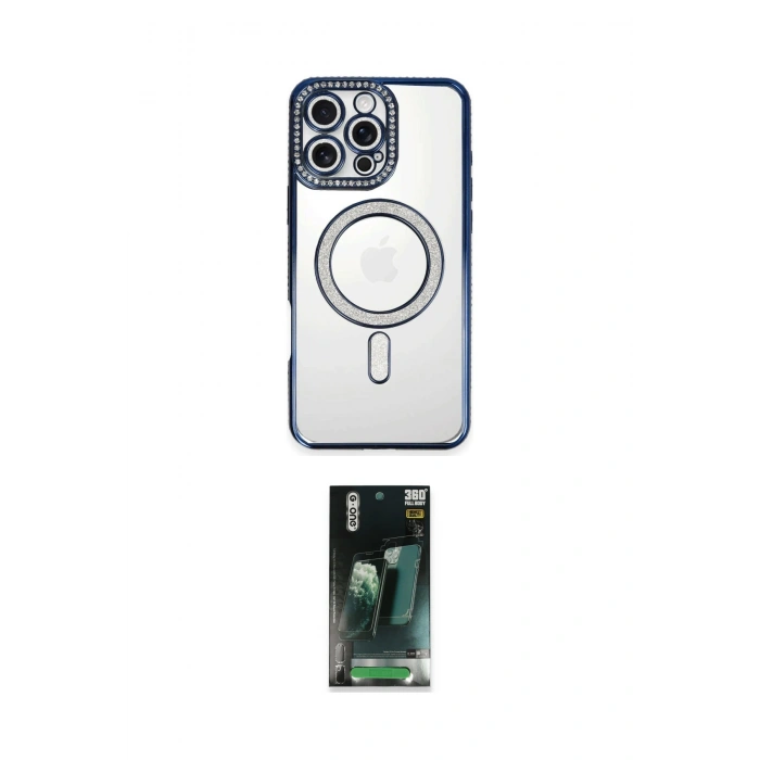 MARSİLYAN™- iPhone 16 Pro Kılıf Zirve Doku Prime - Siyah 360 Mat Full Body Arka Koruyucu