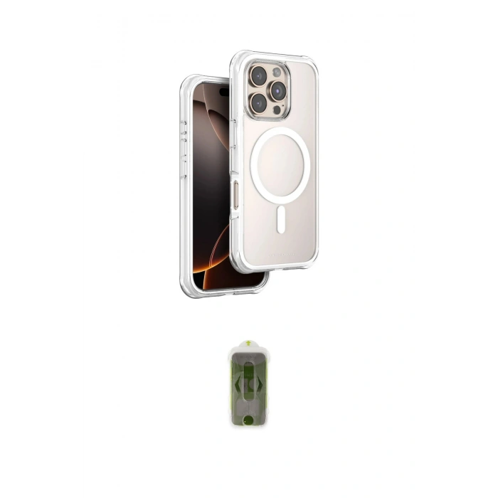 MARSİLYAN™- iPhone 16 Pro Kılıf Zirve Klasik Prime - Siyah Joko Magic 5D Hayalet Cam