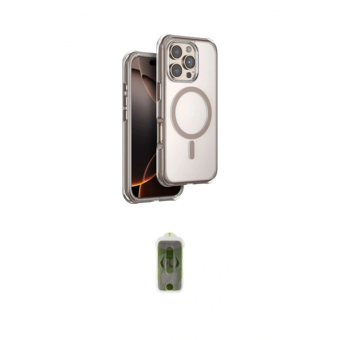 MARSİLYAN™- iPhone 16 Pro Kılıf Zirve Klasik Prime - Siyah Joko Magic 5D Hayalet Cam