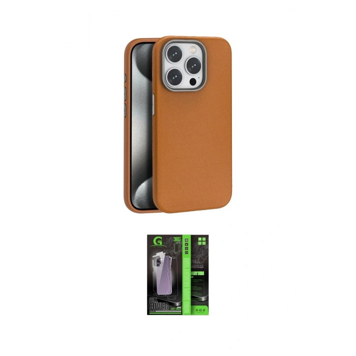 MARSİLYAN™- iPhone 16 Pro Kılıf Zirve Modern Prime - Şeffaf 360 Full Body Arka Koruyucu