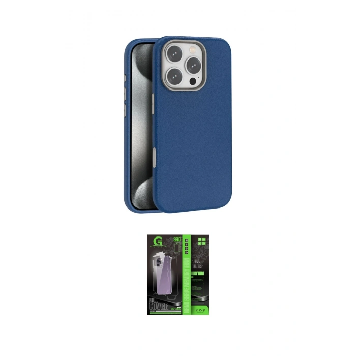 MARSİLYAN™- iPhone 16 Pro Kılıf Zirve Modern Prime - Şeffaf 360 Full Body Arka Koruyucu