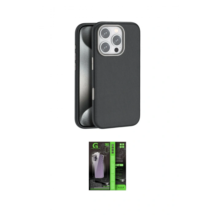 MARSİLYAN™- iPhone 16 Pro Kılıf Zirve Modern Prime - Şeffaf 360 Full Body Arka Koruyucu