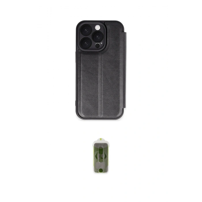 MARSİLYAN™- iPhone 16 Pro Kılıf Zirve Yansıma Serisi - Siyah Joko Magic 5D Hayalet Cam