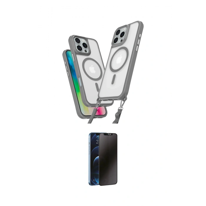 MARSİLYAN™- iPhone 16 Pro Max Kılıf Atlas Doku Koleksiyonu - Siyah 3D Antistatik Hayalet Cam Ekran Koruyucu