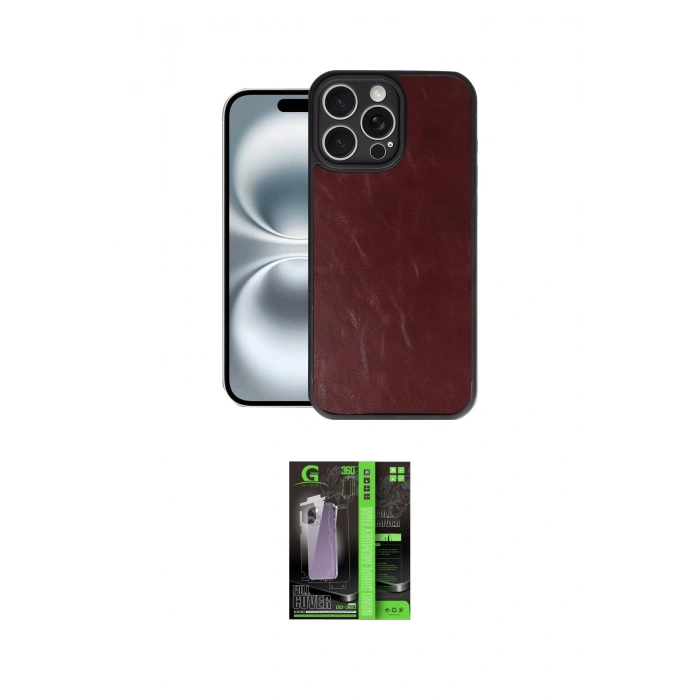 MARSİLYAN™- iPhone 16 Pro Max Kılıf Kıvılcım Işık Serisi - Şeffaf 360 Full Body Arka Koruyucu
