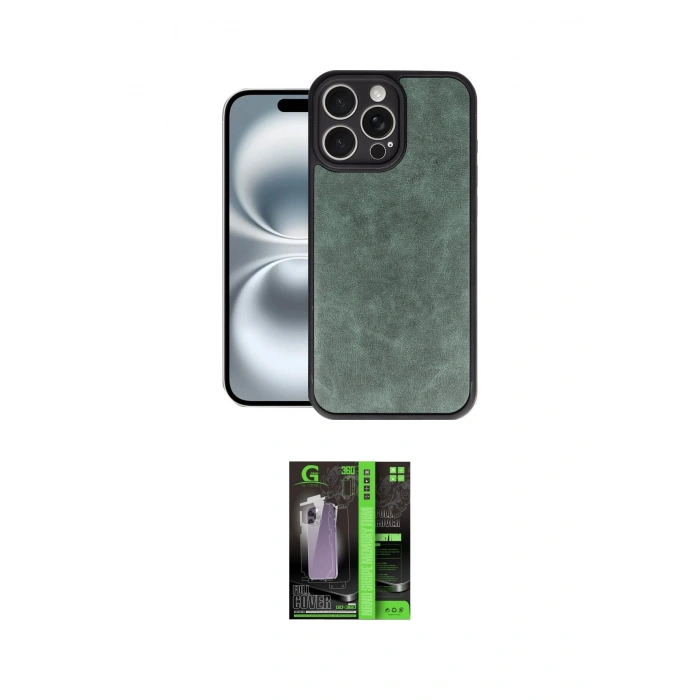 MARSİLYAN™- iPhone 16 Pro Max Kılıf Kıvılcım Işık Serisi - Şeffaf 360 Full Body Arka Koruyucu