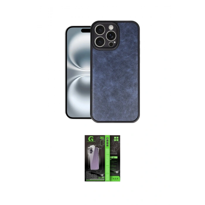 MARSİLYAN™- iPhone 16 Pro Max Kılıf Kıvılcım Işık Serisi - Şeffaf 360 Full Body Arka Koruyucu