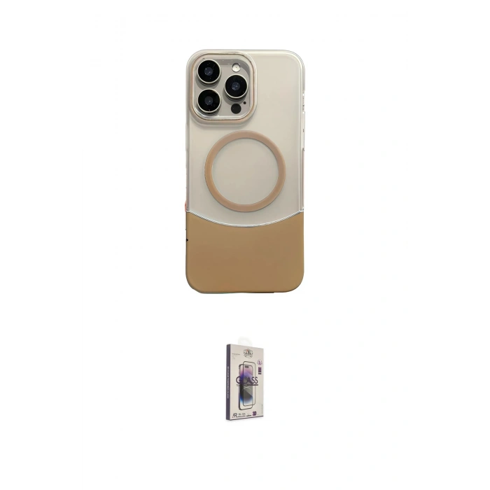 MARSİLYAN™- iPhone 16 Pro Max Kılıf Kozmos Form Özel Seri - Siyah Bilvis 3D Cam Ekran Koruyucu