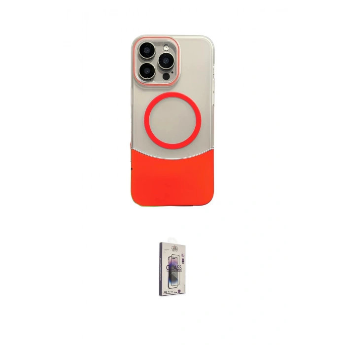MARSİLYAN™- iPhone 16 Pro Max Kılıf Kozmos Form Özel Seri - Siyah Bilvis 3D Cam Ekran Koruyucu