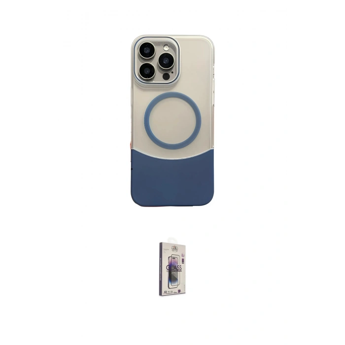 MARSİLYAN™- iPhone 16 Pro Max Kılıf Kozmos Form Özel Seri - Siyah Bilvis 3D Cam Ekran Koruyucu