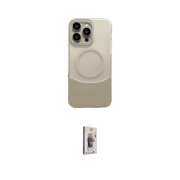 MARSİLYAN™- iPhone 16 Pro Max Kılıf Kozmos Form Özel Seri - Siyah Bilvis 3D Cam Ekran Koruyucu