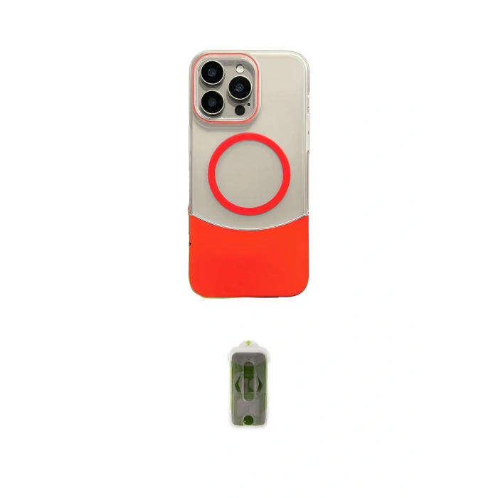 MARSİLYAN™- iPhone 16 Pro Max Kılıf Kozmos Form Özel Seri - Siyah Joko Magic 5D Hayalet Cam