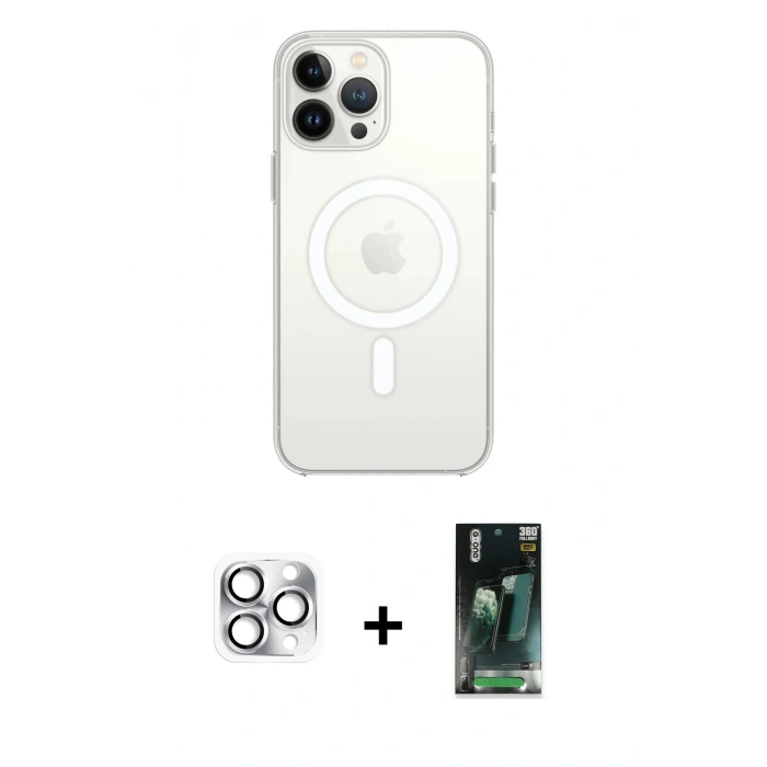 MARSİLYAN™- iPhone 16 Pro Max Kılıf Kutup Klasik Serisi - Siyah 360 Mat Full Body Arka Koruyucu + Pers Alüminyum Kamera Lens - GS