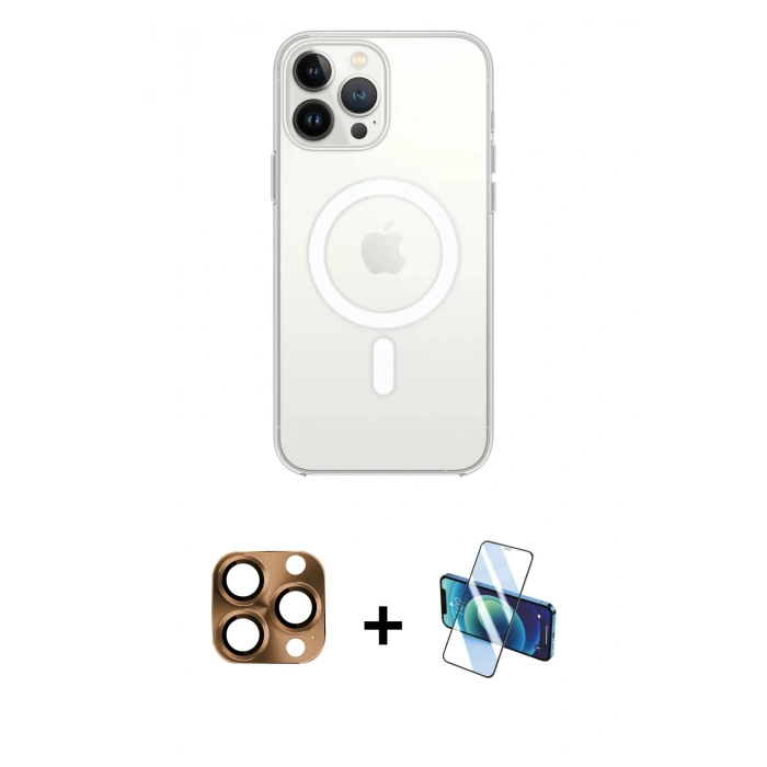 MARSİLYAN™- iPhone 16 Pro Max Kılıf Kutup Klasik Serisi - Siyah 3D Antistatik Cam Ekran Koruyucu + Pers Alüminyum Kamera Lens - CLTM