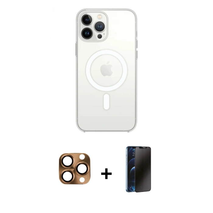 MARSİLYAN™- iPhone 16 Pro Max Kılıf Kutup Klasik Serisi - Siyah 3D Antistatik Hayalet Cam Ekran Koruyucu + Pers Alüminyum Kamera Lens - CLTM