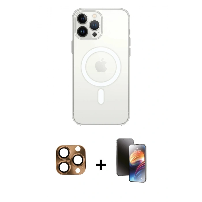 MARSİLYAN™- iPhone 16 Pro Max Kılıf Kutup Klasik Serisi - Siyah 3D Antistatik Mat Seramik Nano Ekran Koruyucu + Pers Alüminyum Kamera Lens - CLTM