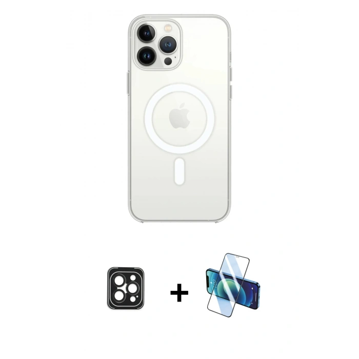 MARSİLYAN™- iPhone 16 Pro Max Kılıf Kutup Klasik Serisi - Siyah 3D Antistatik Seramik Nano Ekran Koruyucu + PVD Metal Kamera Lens - SH