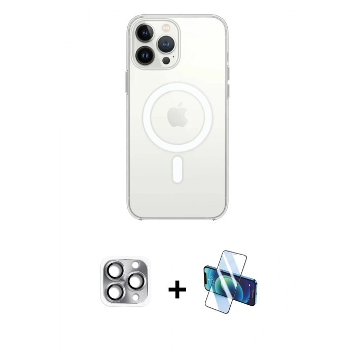MARSİLYAN™- iPhone 16 Pro Max Kılıf Kutup Klasik Serisi - Siyah 3D Antistatik Seramik Nano Ekran Koruyucu + Pers Alüminyum Kamera Lens - GI