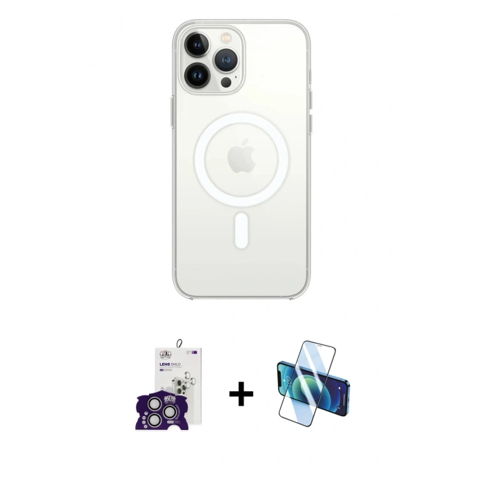 MARSİLYAN™- iPhone 16 Pro Max Kılıf Kutup Klasik Serisi - Siyah 3D Antistatik Seramik Nano Ekran Koruyucu + Bilvis Titan Kamera Lens - GS