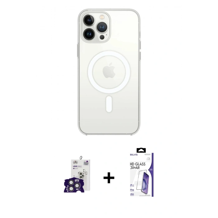 MARSİLYAN™- iPhone 16 Pro Max Kılıf Kutup Klasik Serisi - Siyah Bilvis 3X AR HD Cam Ekran Koruyucu + Bilvis Titan Kamera Lens - TMGI