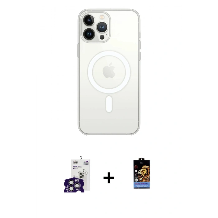 MARSİLYAN™- iPhone 16 Pro Max Kılıf Kutup Klasik Serisi - Siyah Buffer Hayalet Cam Ekran Koruyucu + Bilvis Titan Kamera Lens - TMGI