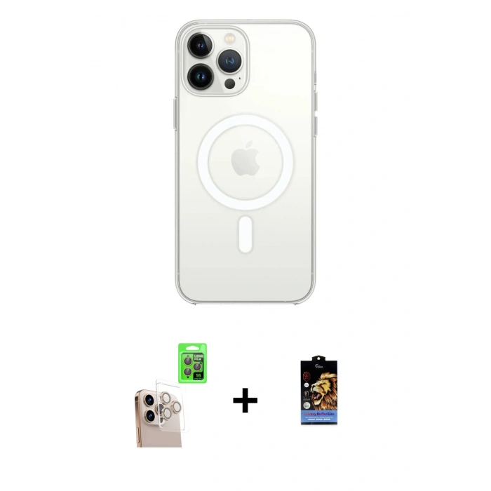 MARSİLYAN™- iPhone 16 Pro Max Kılıf Kutup Klasik Serisi - Siyah Buffer Hayalet Cam Ekran Koruyucu + Raze Metal Kamera Lens - NLGY