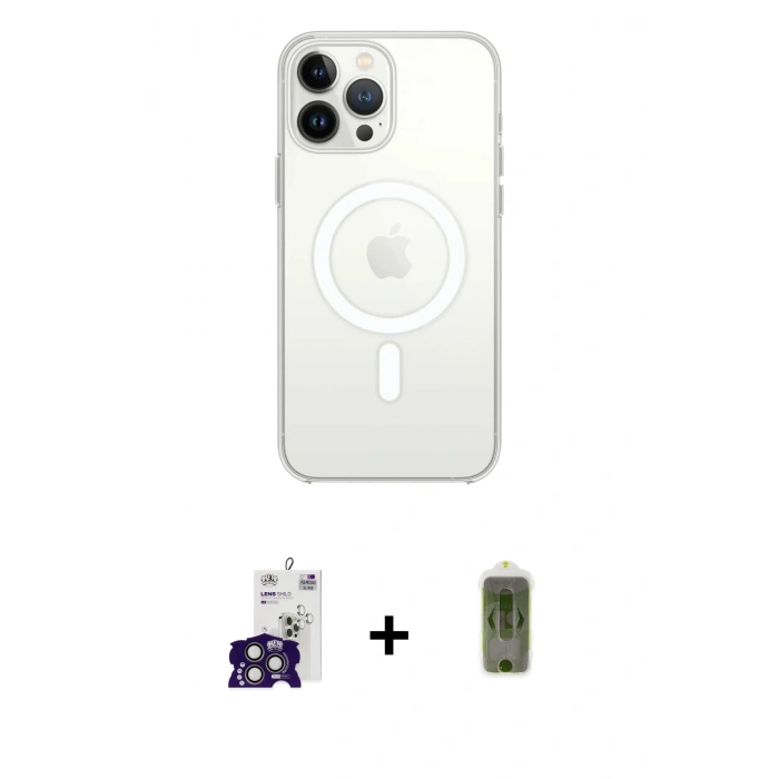 MARSİLYAN™- iPhone 16 Pro Max Kılıf Kutup Klasik Serisi - Siyah Joko Magic 5D Hayalet Cam + Bilvis Titan Kamera Lens - TMGI