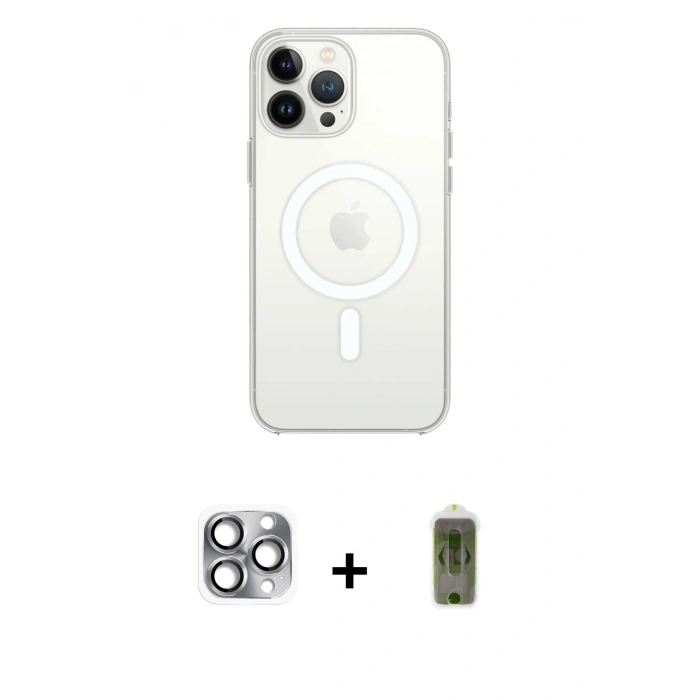 MARSİLYAN™- iPhone 16 Pro Max Kılıf Kutup Klasik Serisi - Siyah Joko Magic 5D Hayalet Cam + Pers Alüminyum Kamera Lens - GI