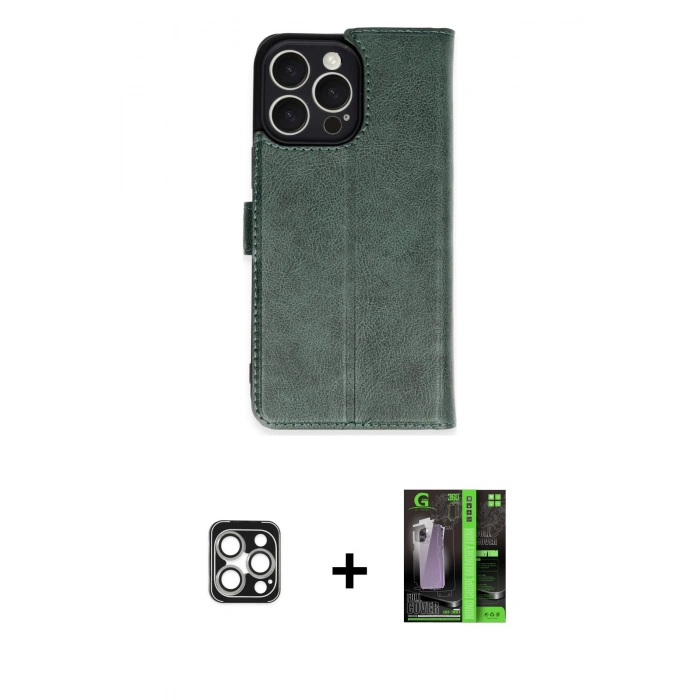 MARSİLYAN™- iPhone 16 Pro Max Kılıf Siluet Işık Serisi - Şeffaf 360 Full Body Arka Koruyucu + Gümüş PVD Metal Kamera Lens