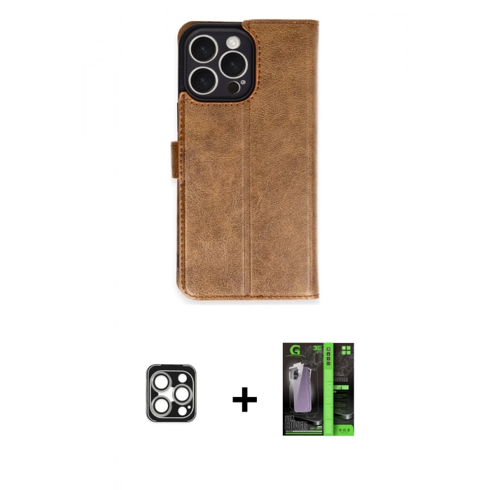 MARSİLYAN™- iPhone 16 Pro Max Kılıf Siluet Işık Serisi - Şeffaf 360 Full Body Arka Koruyucu + Gümüş PVD Metal Kamera Lens