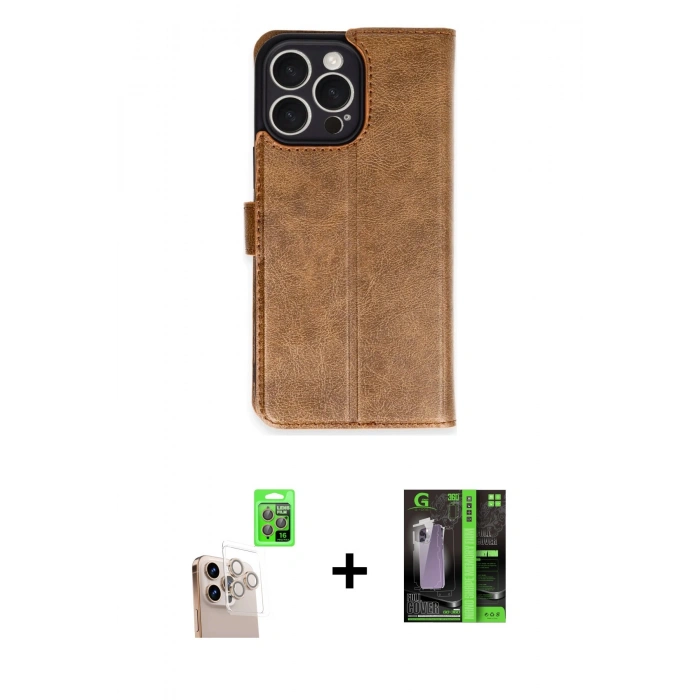 MARSİLYAN™- iPhone 16 Pro Max Kılıf Siluet Işık Serisi - Şeffaf 360 Full Body Arka Koruyucu + Raze Metal Kamera Lens - NLGY