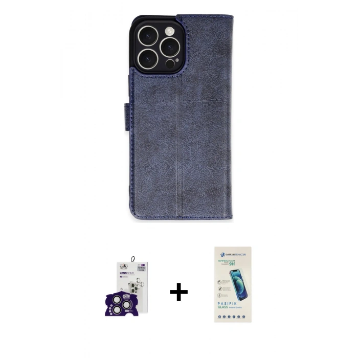 MARSİLYAN™- iPhone 16 Pro Max Kılıf Siluet Işık Serisi - Şeffaf Pasifik Cam Ekran Koruyucu + Bilvis Titan Kamera Lens - TMGI