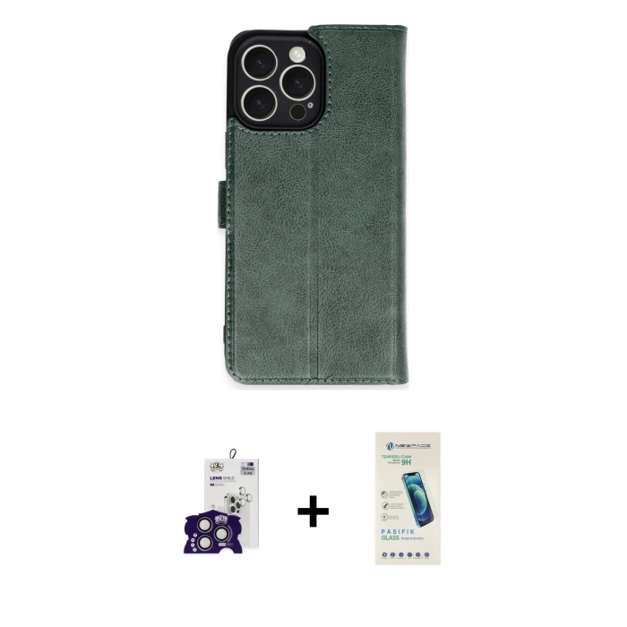 MARSİLYAN™- iPhone 16 Pro Max Kılıf Siluet Işık Serisi - Şeffaf Pasifik Cam Ekran Koruyucu + Bilvis Titan Kamera Lens - TMGI