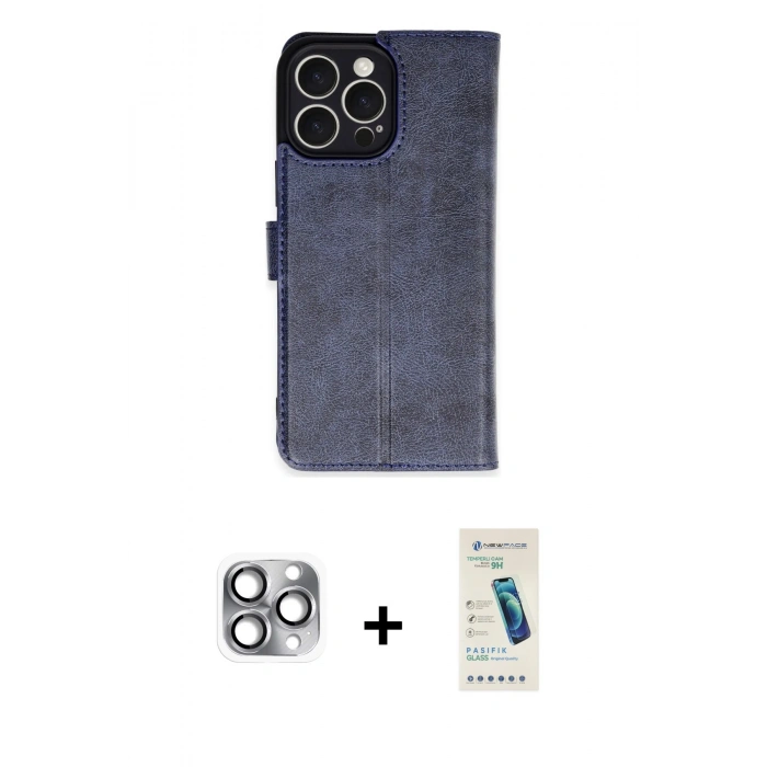MARSİLYAN™- iPhone 16 Pro Max Kılıf Siluet Işık Serisi - Şeffaf Pasifik Cam Ekran Koruyucu + Pers Alüminyum Kamera Lens - GI