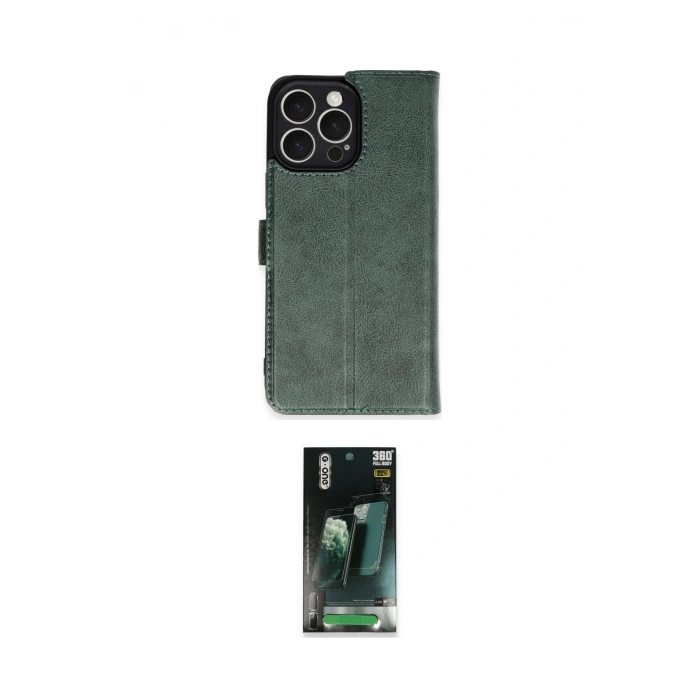 MARSİLYAN™- iPhone 16 Pro Max Kılıf Siluet Işık Serisi - Siyah 360 Mat Full Body Arka Koruyucu