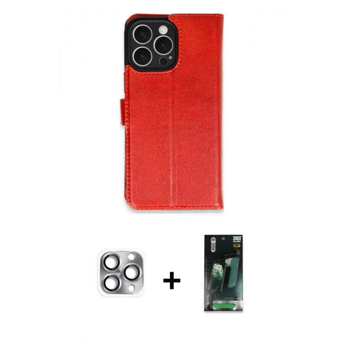 MARSİLYAN™- iPhone 16 Pro Max Kılıf Siluet Işık Serisi - Siyah 360 Mat Full Body Arka Koruyucu + Pers Alüminyum Kamera Lens - GI