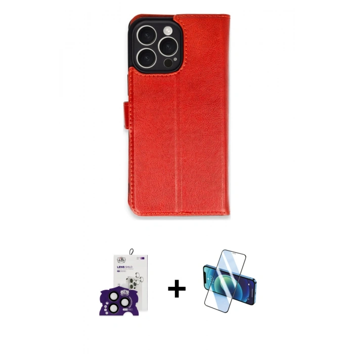 MARSİLYAN™- iPhone 16 Pro Max Kılıf Siluet Işık Serisi - Siyah 3D Antistatik Cam Ekran Koruyucu + Bilvis Titan Kamera Lens - SH