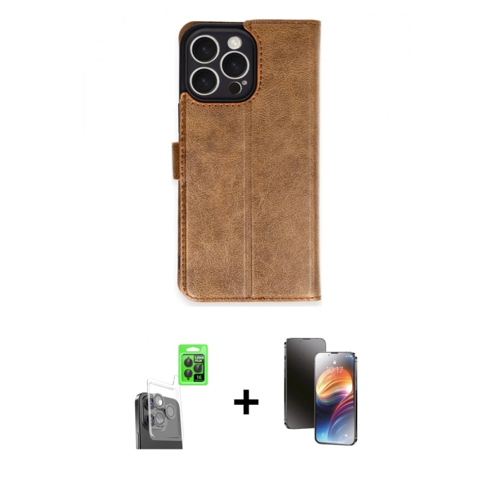 MARSİLYAN™- iPhone 16 Pro Max Kılıf Siluet Işık Serisi - Siyah 3D Antistatik Mat Seramik Nano Ekran Koruyucu + Raze Metal Kamera Lens - SH