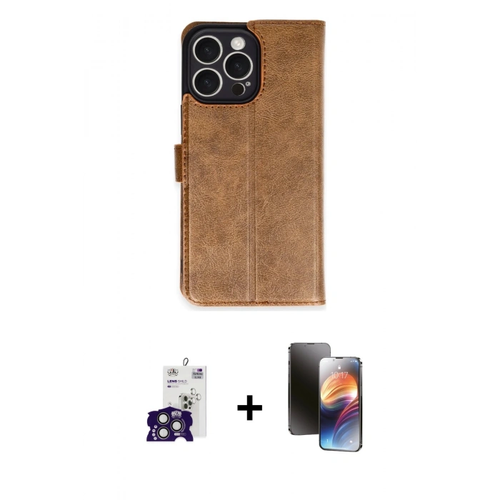 MARSİLYAN™- iPhone 16 Pro Max Kılıf Siluet Işık Serisi - Siyah 3D Antistatik Mat Seramik Nano Ekran Koruyucu + Bilvis Titan Kamera Lens - TMGI