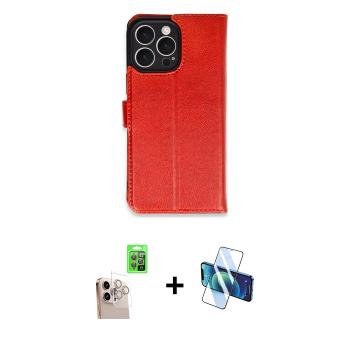 MARSİLYAN™- iPhone 16 Pro Max Kılıf Siluet Işık Serisi - Siyah 3D Antistatik Seramik Nano Ekran Koruyucu + Raze Metal Kamera Lens - NLGY