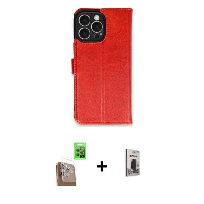 MARSİLYAN™- iPhone 16 Pro Max Kılıf Siluet Işık Serisi - Siyah Bilvis Hayalet Cam Ekran Koruyucu + Raze Metal Kamera Lens - CLTM