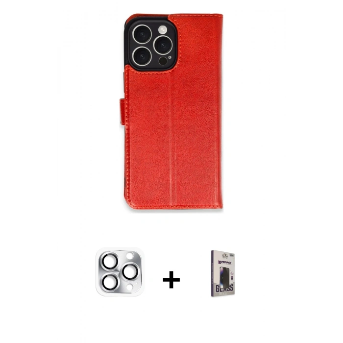 MARSİLYAN™- iPhone 16 Pro Max Kılıf Siluet Işık Serisi - Siyah Bilvis Hayalet Cam Ekran Koruyucu + Pers Alüminyum Kamera Lens - GS