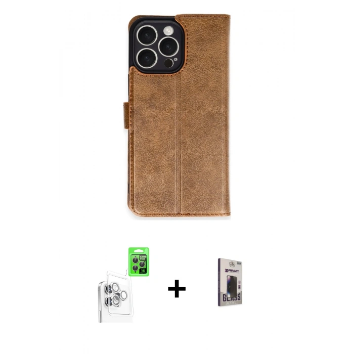 MARSİLYAN™- iPhone 16 Pro Max Kılıf Siluet Işık Serisi - Siyah Bilvis Hayalet Cam Ekran Koruyucu + Raze Metal Kamera Lens - BZ
