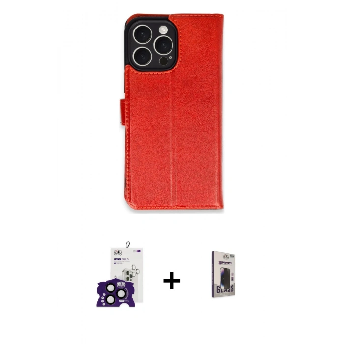 MARSİLYAN™- iPhone 16 Pro Max Kılıf Siluet Işık Serisi - Siyah Bilvis Hayalet Cam Ekran Koruyucu + Bilvis Titan Kamera Lens - SH
