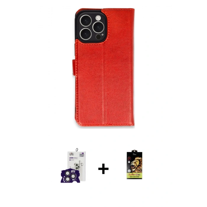 MARSİLYAN™- iPhone 16 Pro Max Kılıf Siluet Işık Serisi - Siyah Buffer Cam Ekran Koruyucu + Bilvis Titan Kamera Lens - TMGI