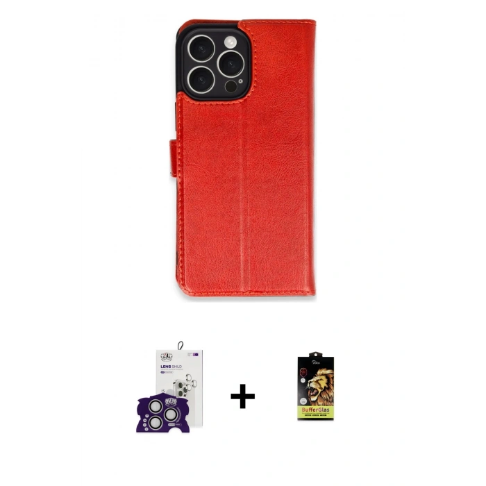 MARSİLYAN™- iPhone 16 Pro Max Kılıf Siluet Işık Serisi - Siyah Buffer Cam Ekran Koruyucu + Gümüş Bilvis Titan Kamera Lens