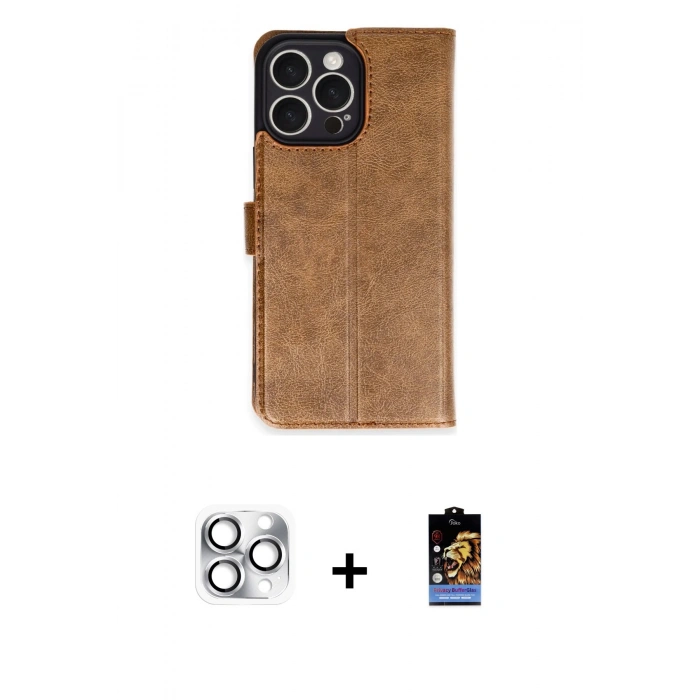 MARSİLYAN™- iPhone 16 Pro Max Kılıf Siluet Işık Serisi - Siyah Buffer Hayalet Cam Ekran Koruyucu + Pers Alüminyum Kamera Lens - GS